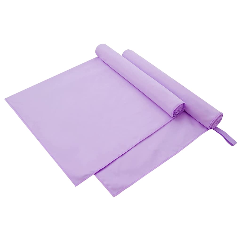 Sportski Ručnici 2 pcs Ljubičasta 180 x 90 cm