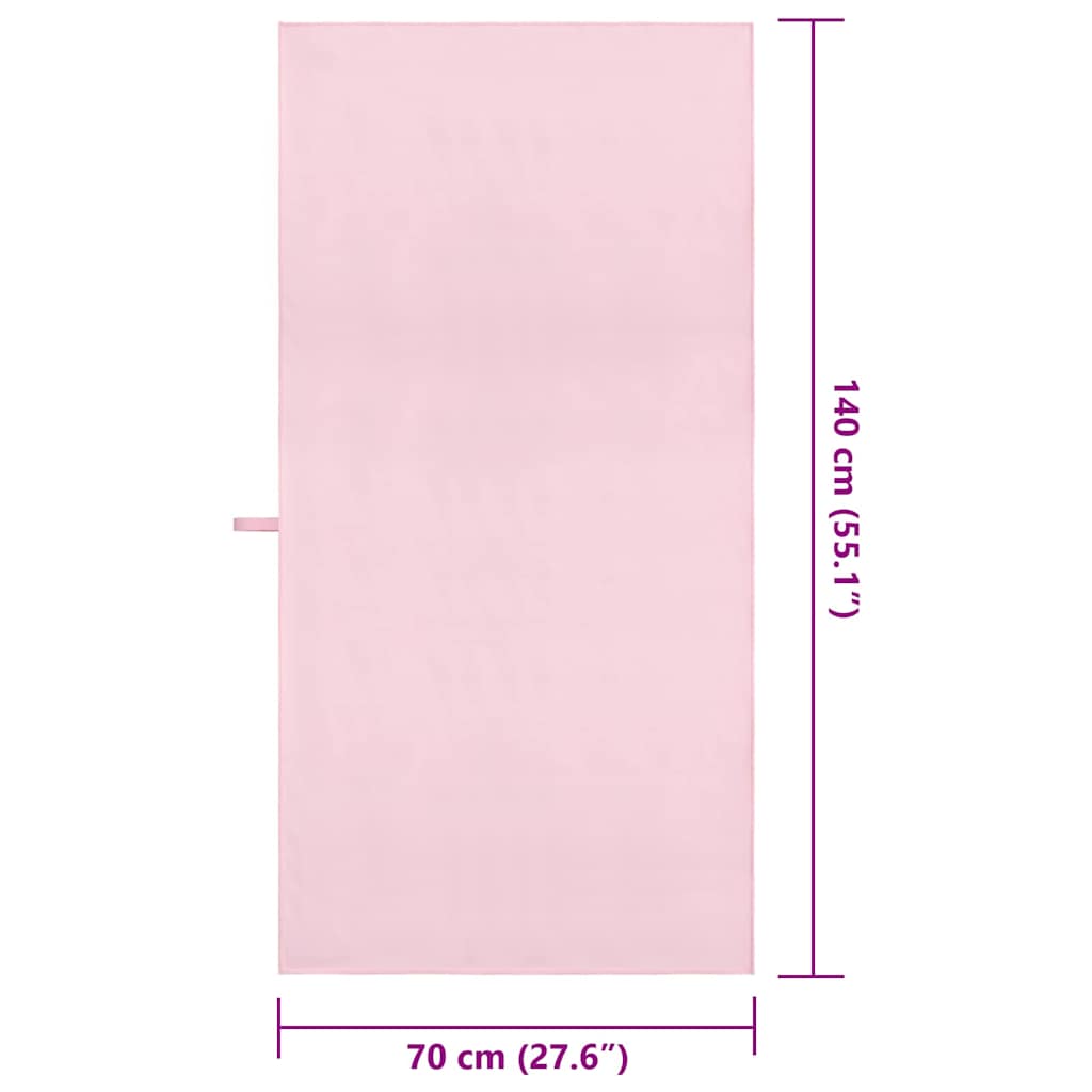 Sportski Ručnici 2 pcs Ružičasta 140 x 70 cm