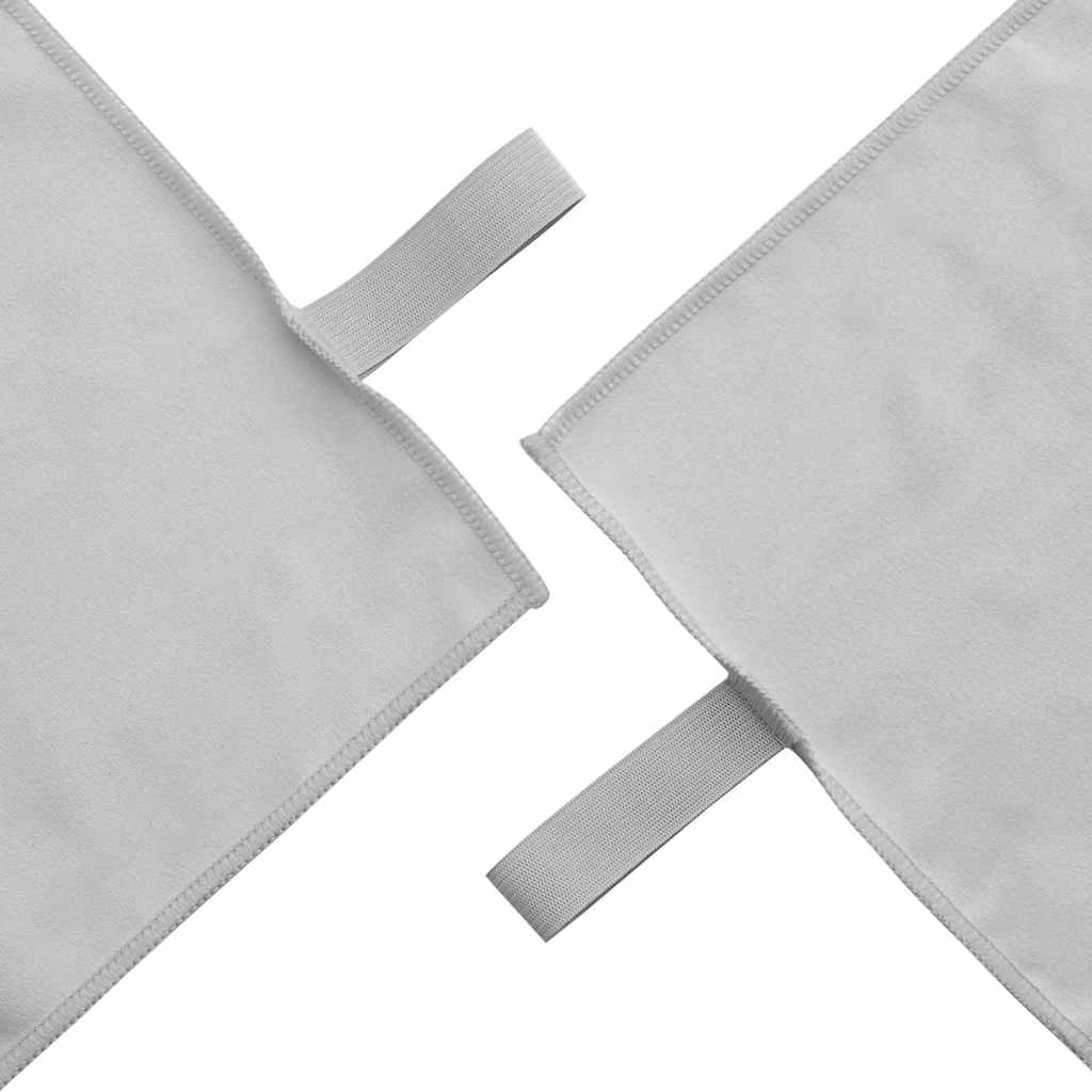 Set sportskih ručnika 2 pcs Siva tkanina