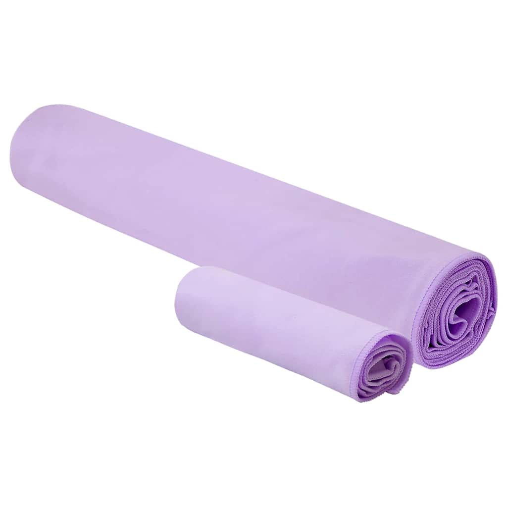 Set sportskih ručnika 2 pcs Ljubičasta tkanina