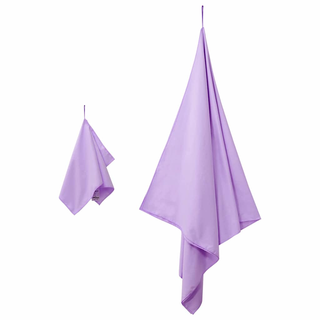 Set sportskih ručnika 2 pcs Ljubičasta tkanina