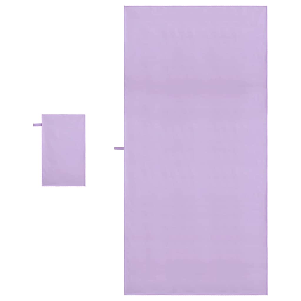 Set sportskih ručnika 2 pcs Ljubičasta tkanina