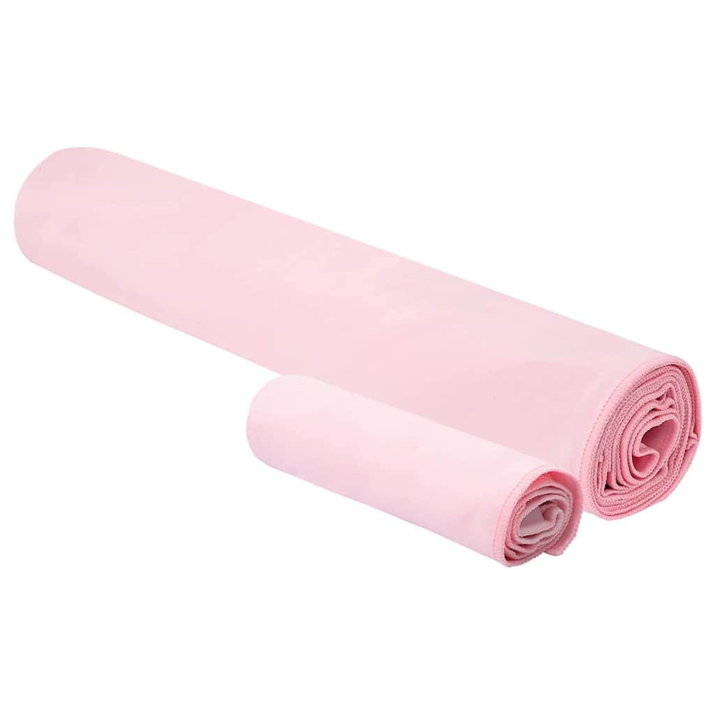 Set sportskih ručnika 2 pcs Ružičasta tkanina