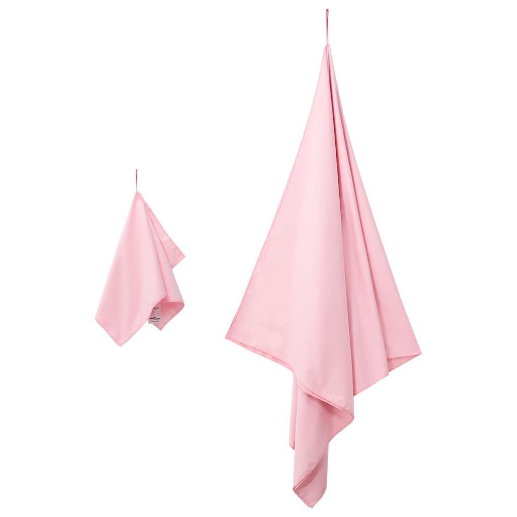 Set sportskih ručnika 2 pcs Ružičasta tkanina