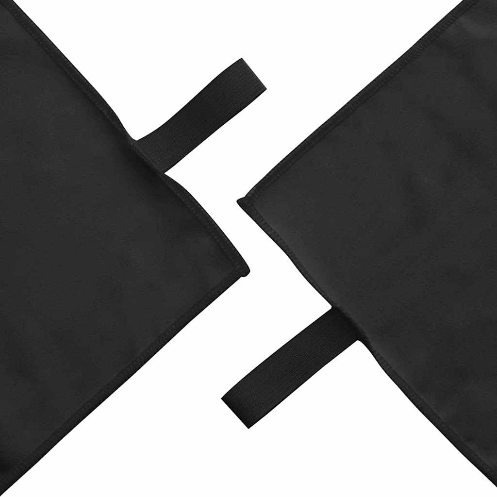 Set sportskih ručnika 3 pcs Crna Polyester i Polyamid