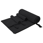 Set sportskih ručnika 3 pcs Crna Polyester i Polyamid