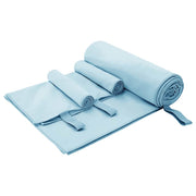 Set sportskih ručnika 3 pcs Plava Polyester i Polyamid