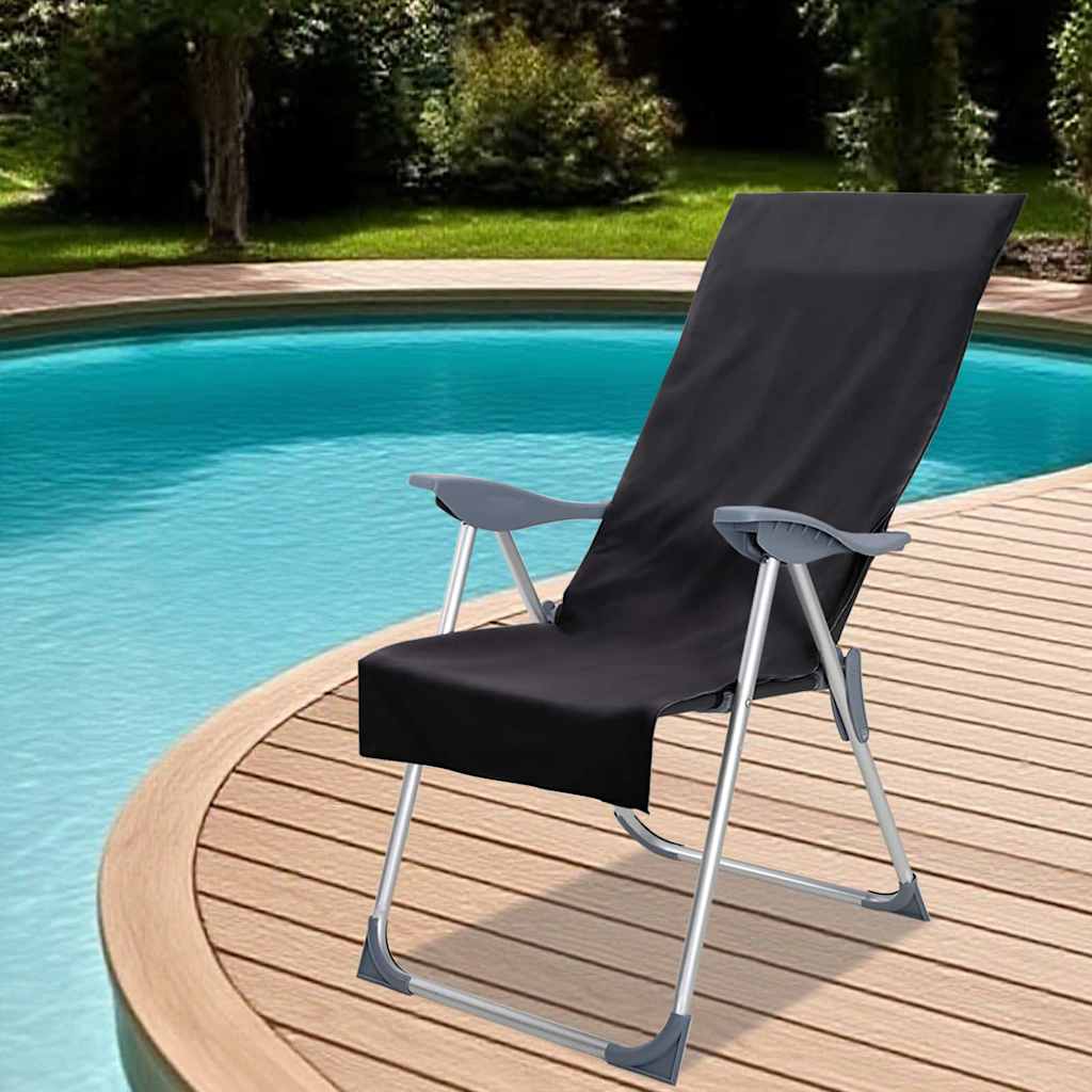 Vanjski ručnici za stolice 2 pcs Crna 130 x 60 cm