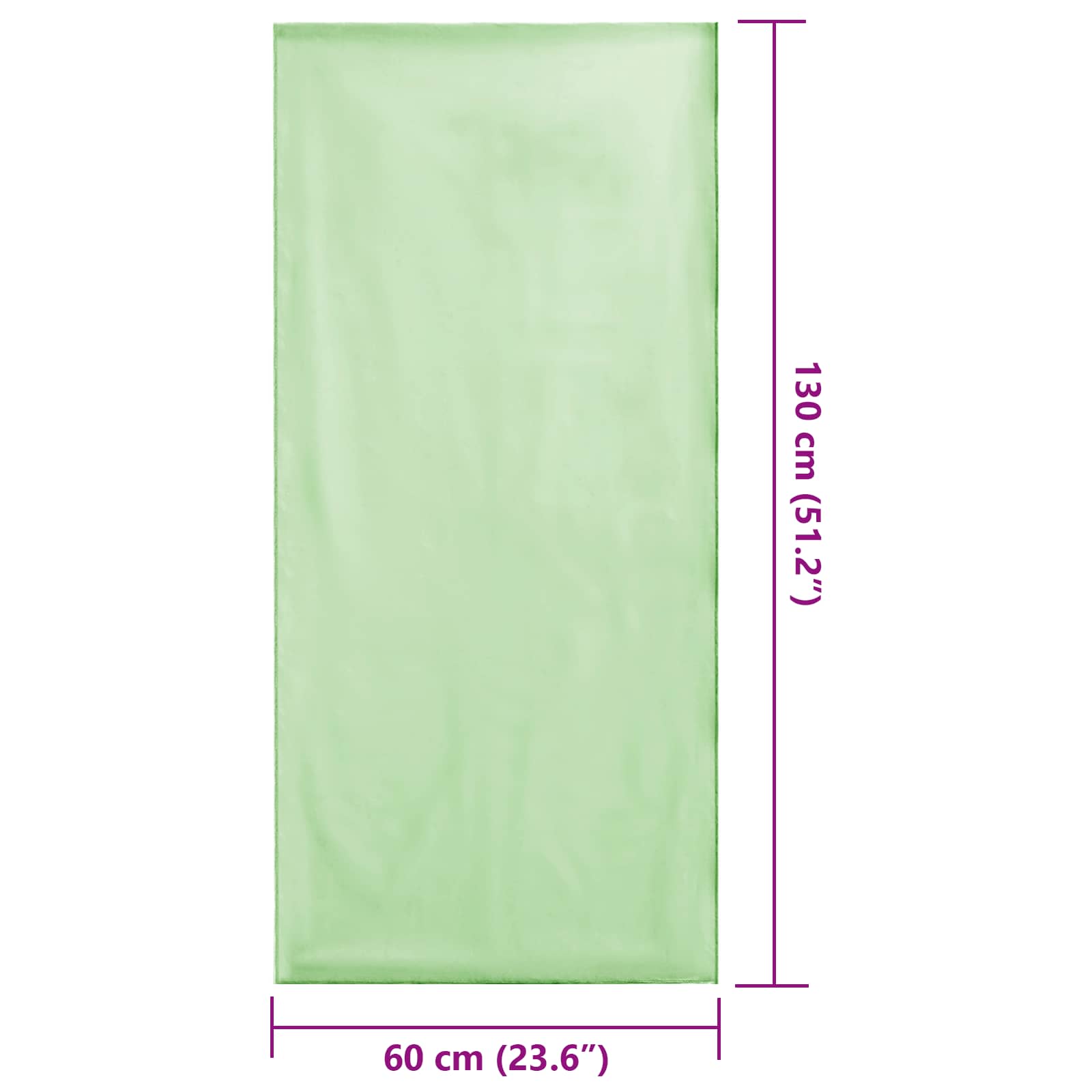Vanjski ručnici za stolice 2 pcs Zelena 130 x 60 cm