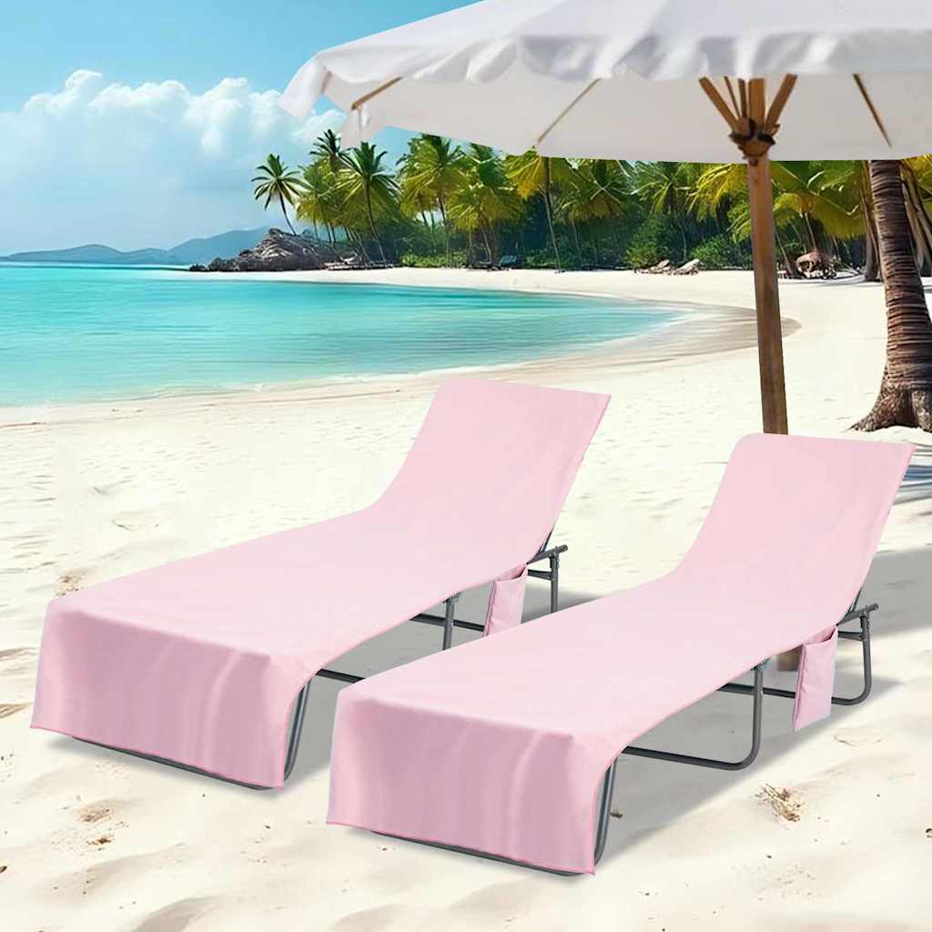 Ručnici za ležaljku 2 pcs Ružičasta 210 x 75 cm