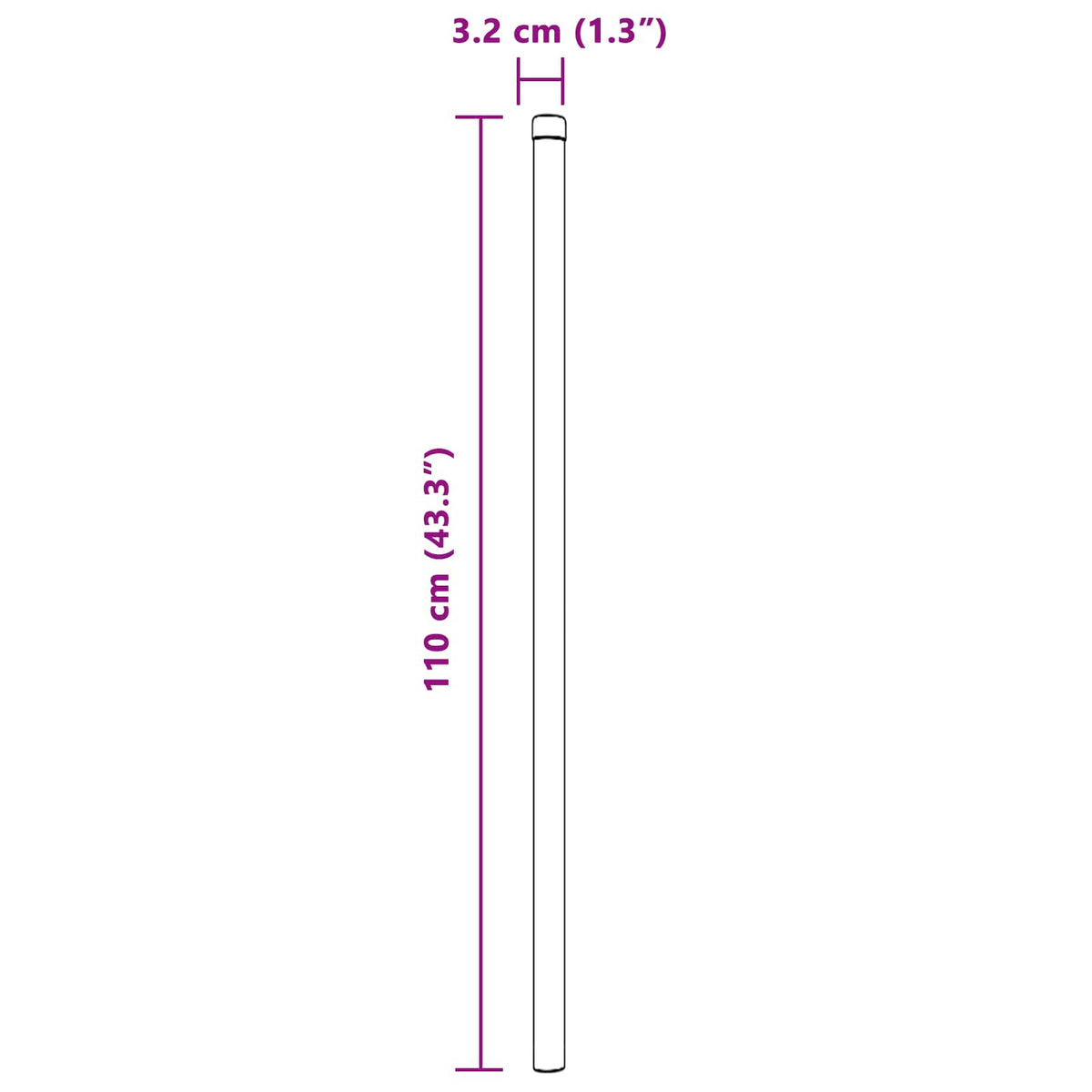 Stup za ogradu 12 pcs Zelena 110 cm Čelik s praškastim premazom