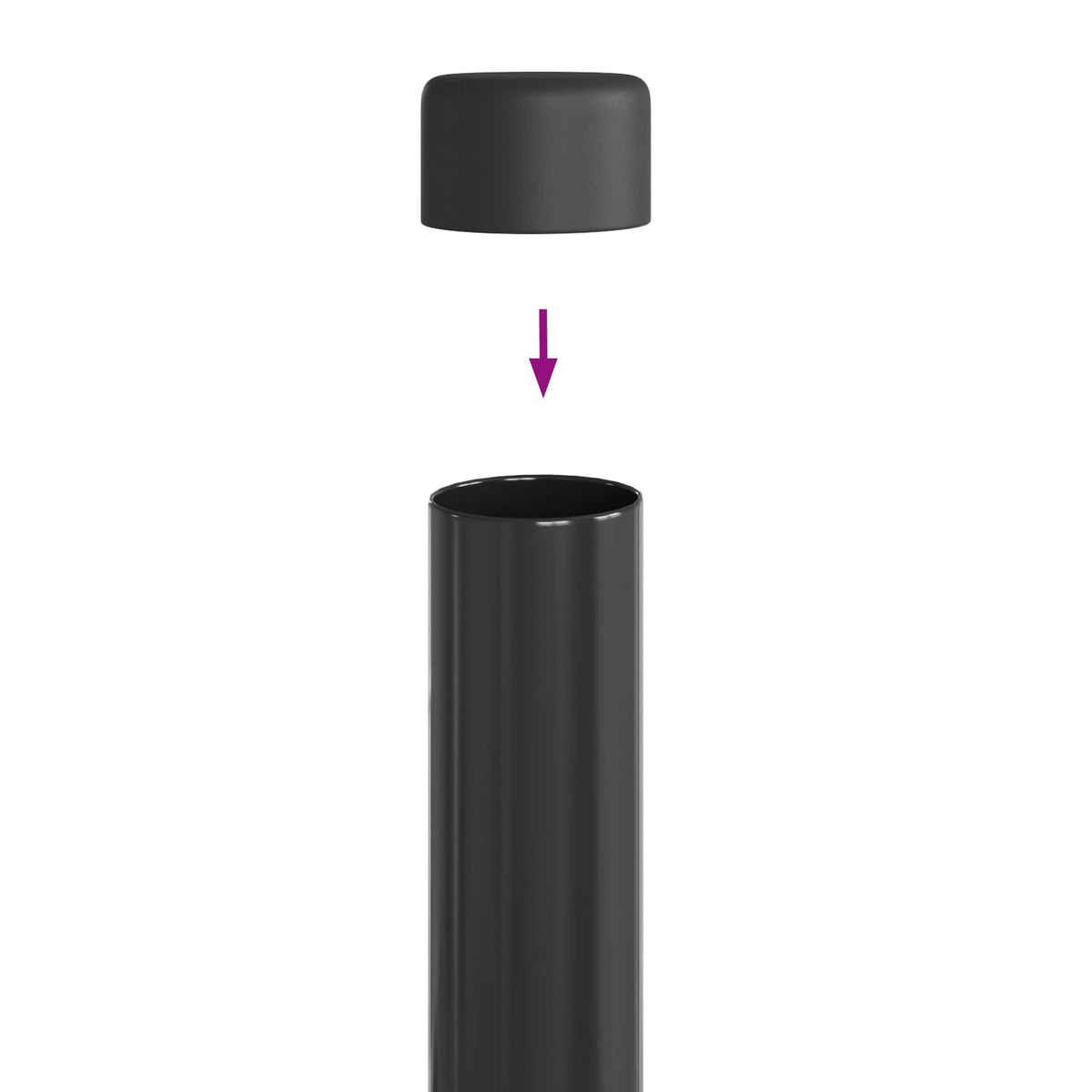 Stup za ogradu 12 pcs Siva 80 cm Čelik s praškastim premazom