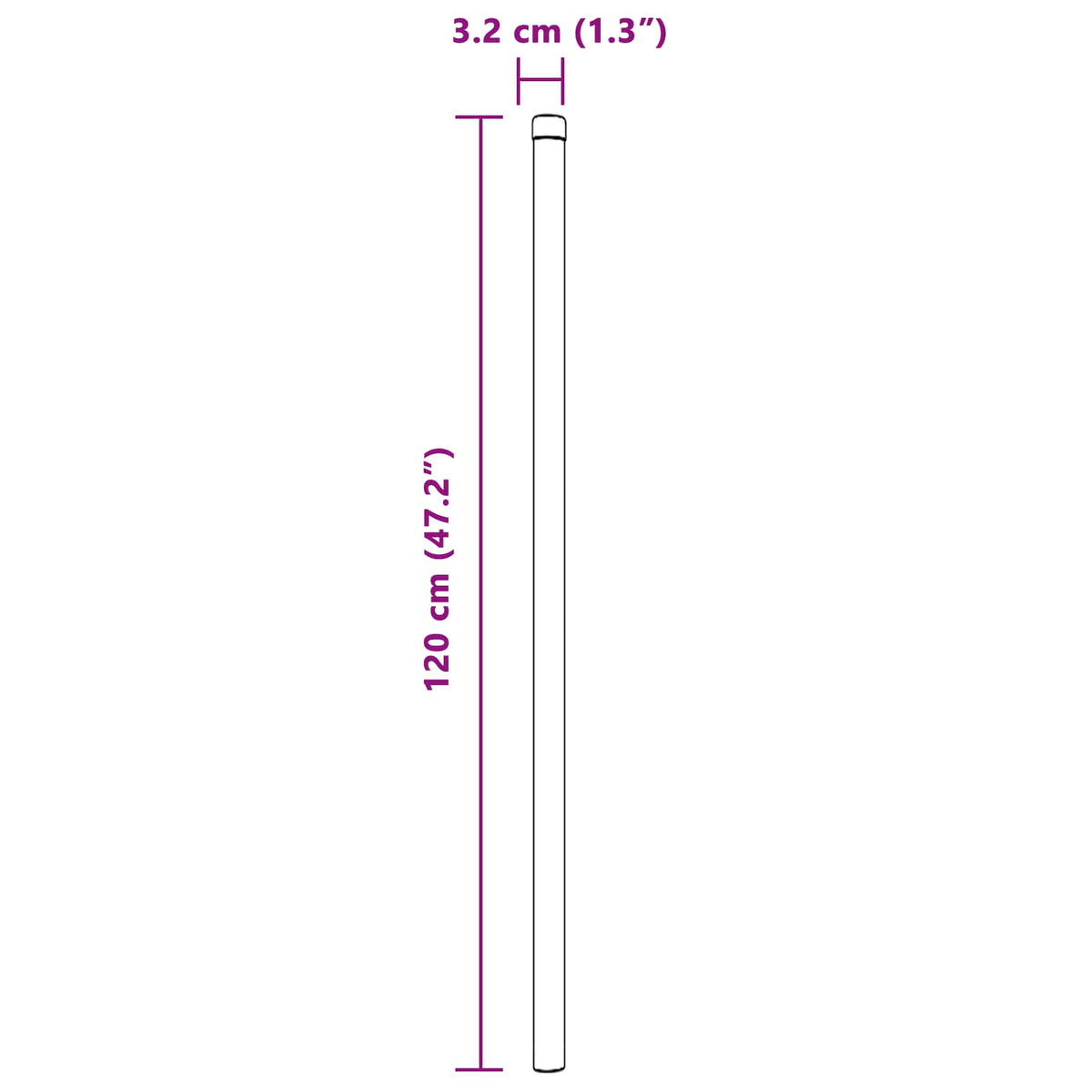 Stup za ogradu 12 pcs Siva 120 cm Čelik s praškastim premazom