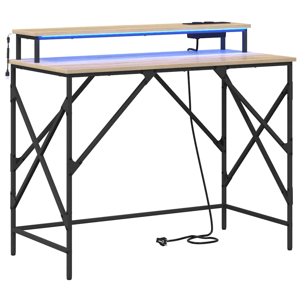 Stol Sonoma hrast 100 x 50 x 86,5 cm Konstruirano drvo