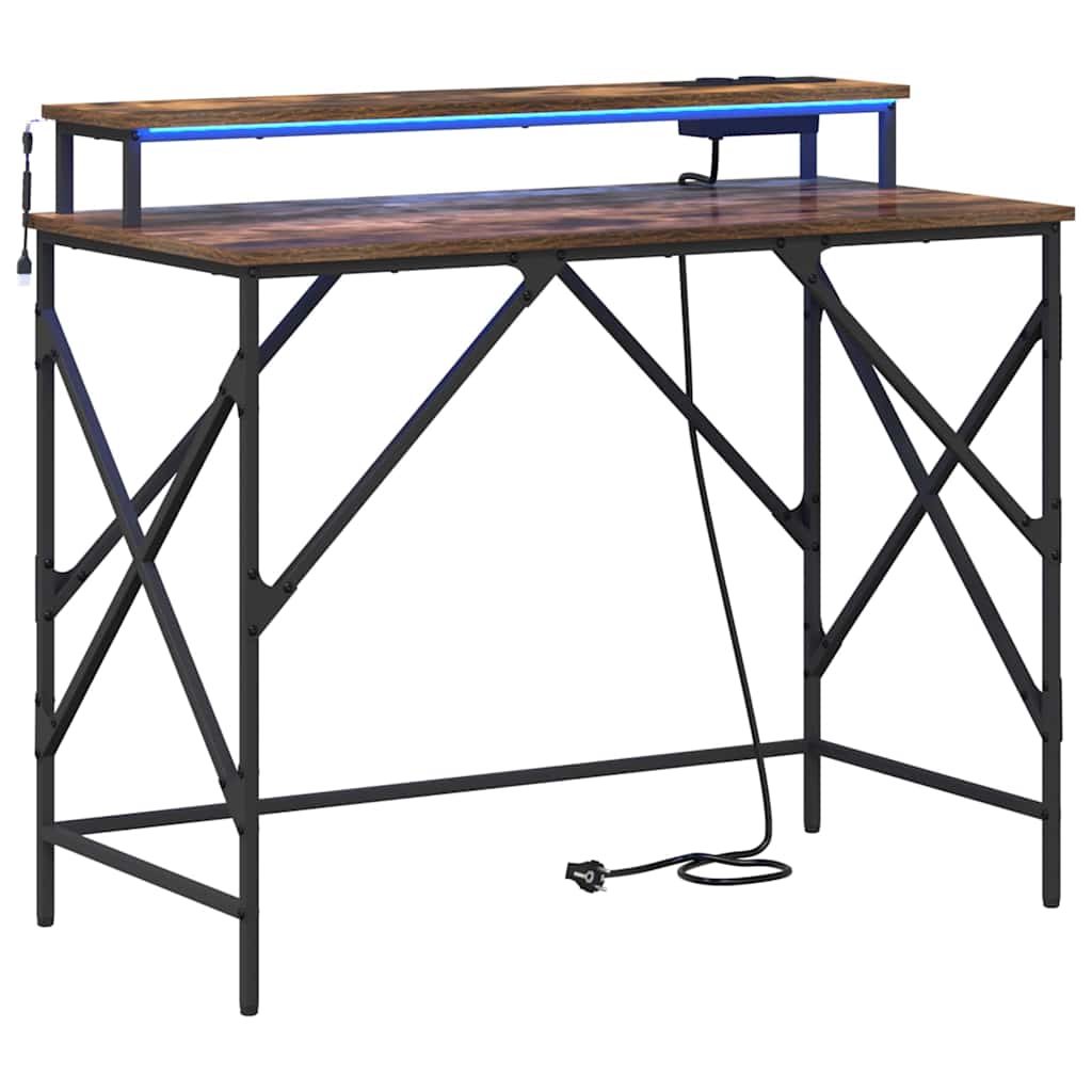 Stol Dimljeni hrast 100 x 50 x 86,5 cm Konstruirano drvo