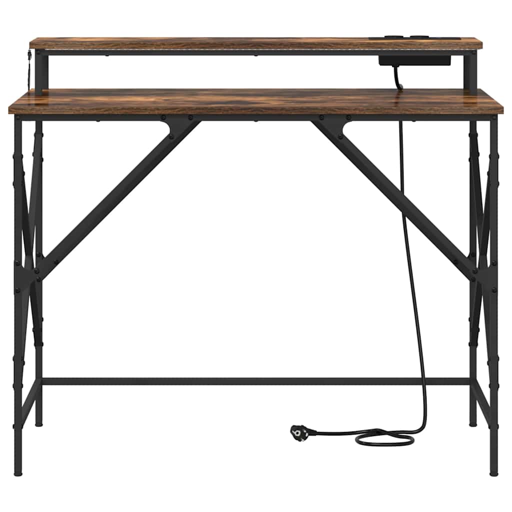 Stol Dimljeni hrast 100 x 50 x 86,5 cm Konstruirano drvo
