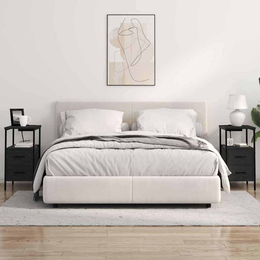 Noćni ormar Crni hrast 30 x 48 x 61 cm Konstruirano drvo