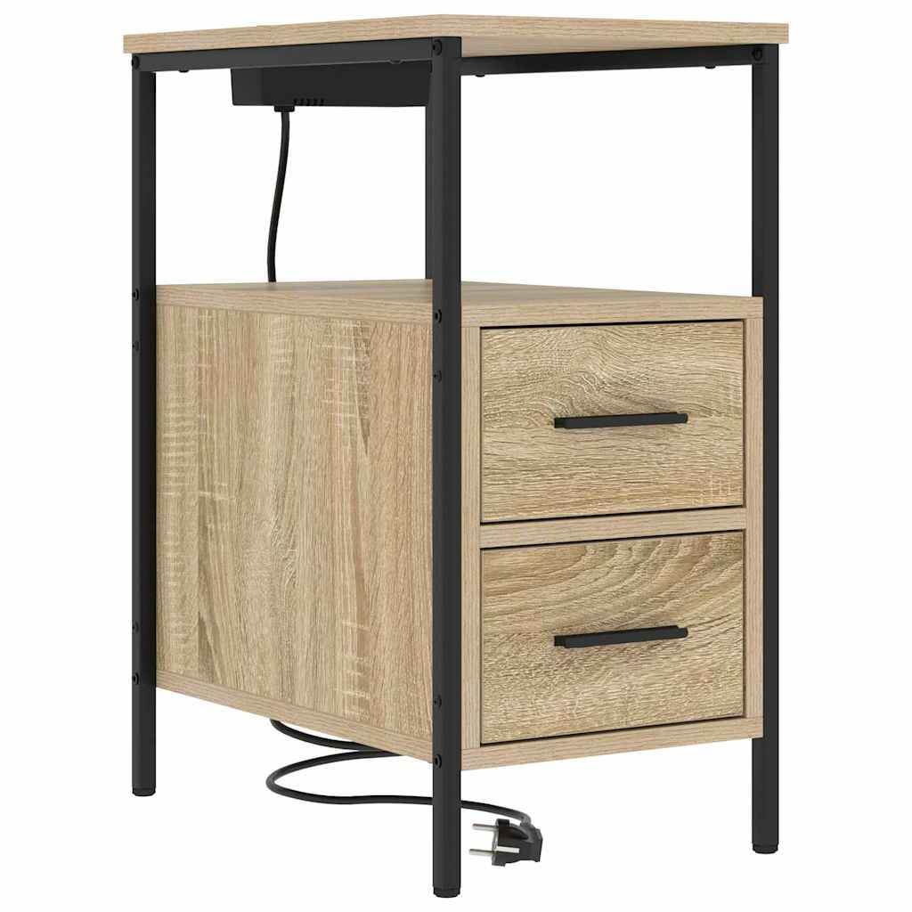Noćni ormar Sonoma hrast 30 x 48 x 61 cm Konstruirano drvo