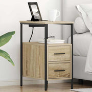 Noćni ormar s ladicama 2 pcs Sonoma hrast 30 x 48 x 61 cm