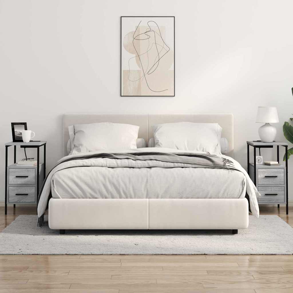Noćni ormar Siva Sonoma 30 x 48 x 61 cm Konstruirano drvo