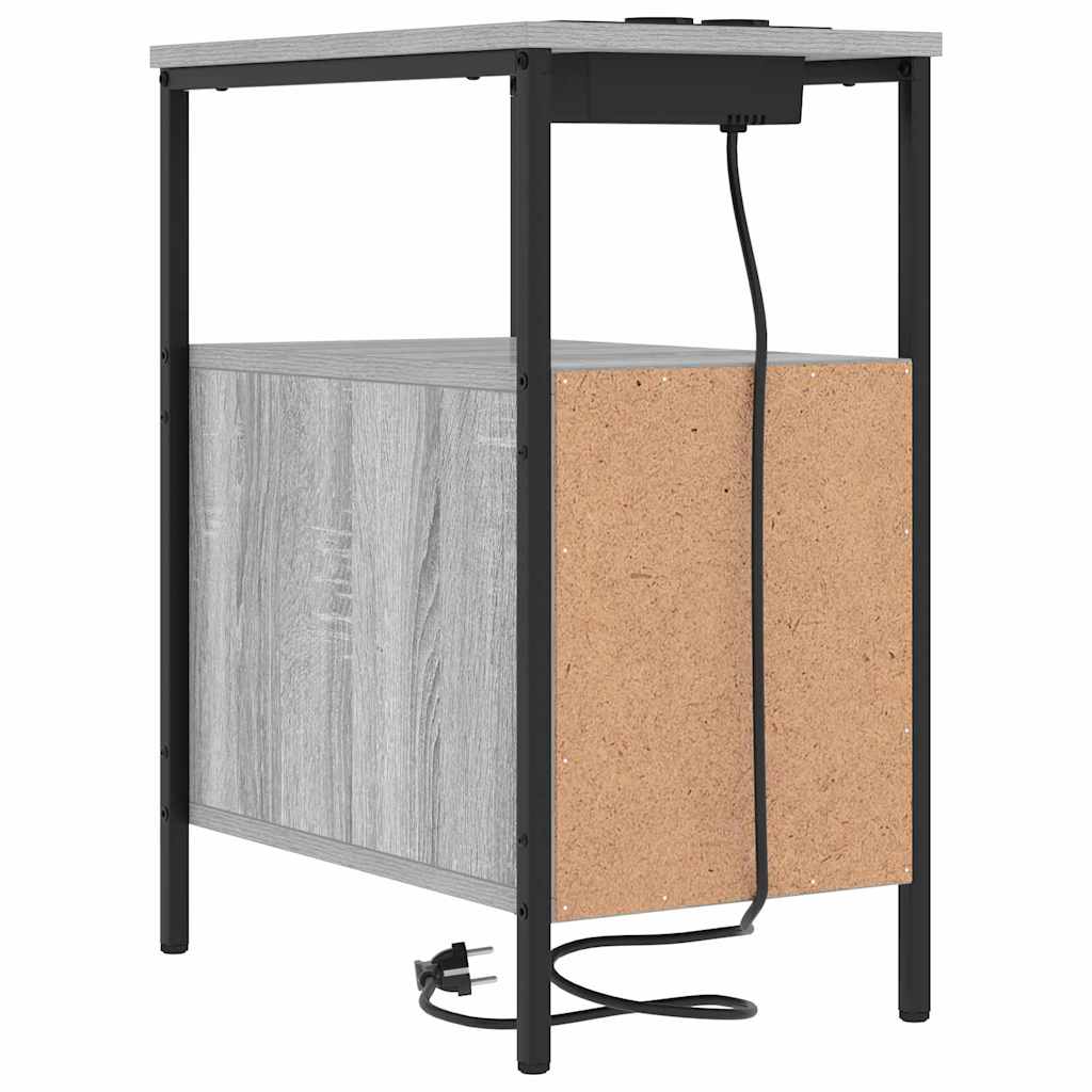 Noćni ormar Siva Sonoma 30 x 48 x 61 cm Konstruirano drvo