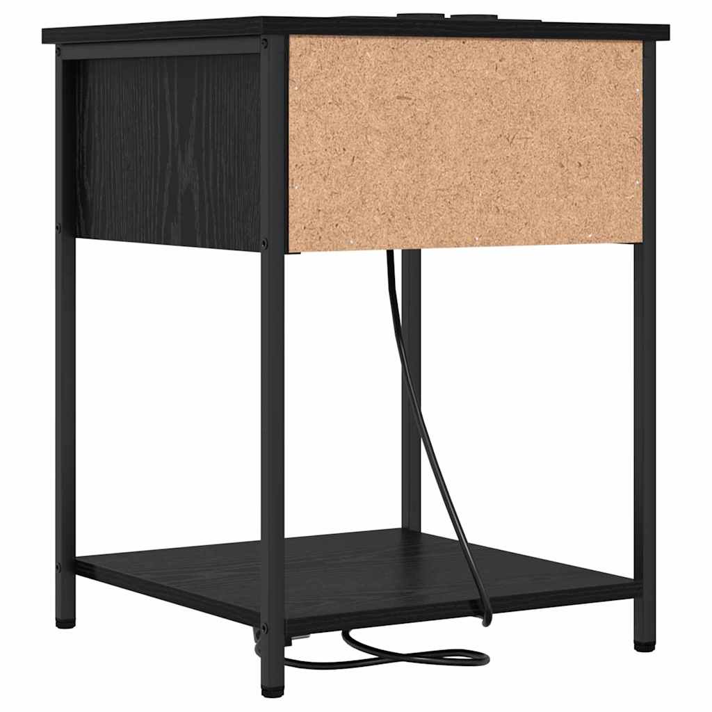 Noćni ormar Crni hrast 42 x 41 x 56 cm Konstruirano drvo