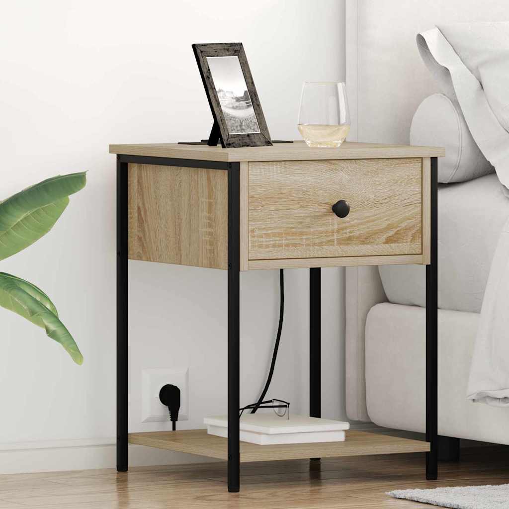 Noćni ormar s ladicama 2 pcs Sonoma hrast 42 x 41 x 56 cm
