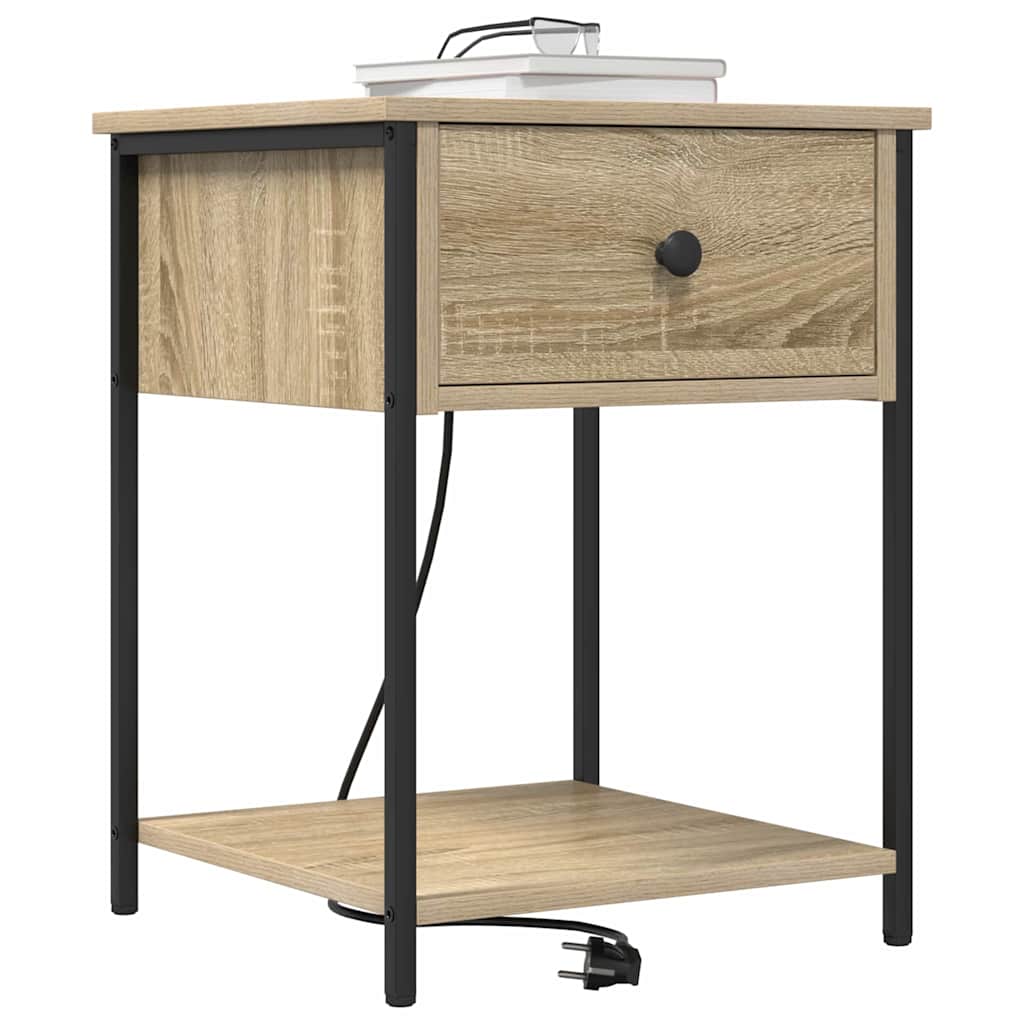 Noćni ormar s ladicama 2 pcs Sonoma hrast 42 x 41 x 56 cm