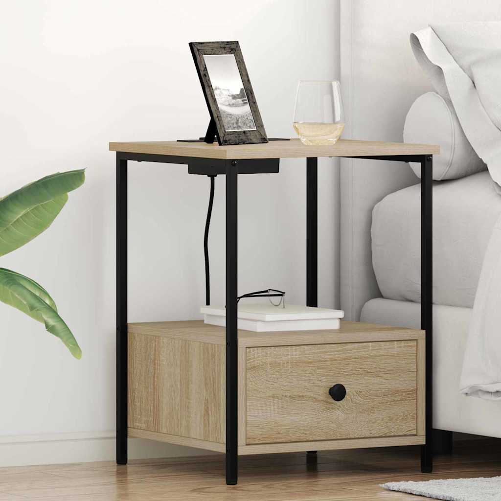 Noćni ormar s ladicama 2 pcs Sonoma hrast 42 x 41 x 56 cm