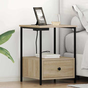 Noćni ormar s ladicama 2 pcs Sonoma hrast 42 x 41 x 56 cm