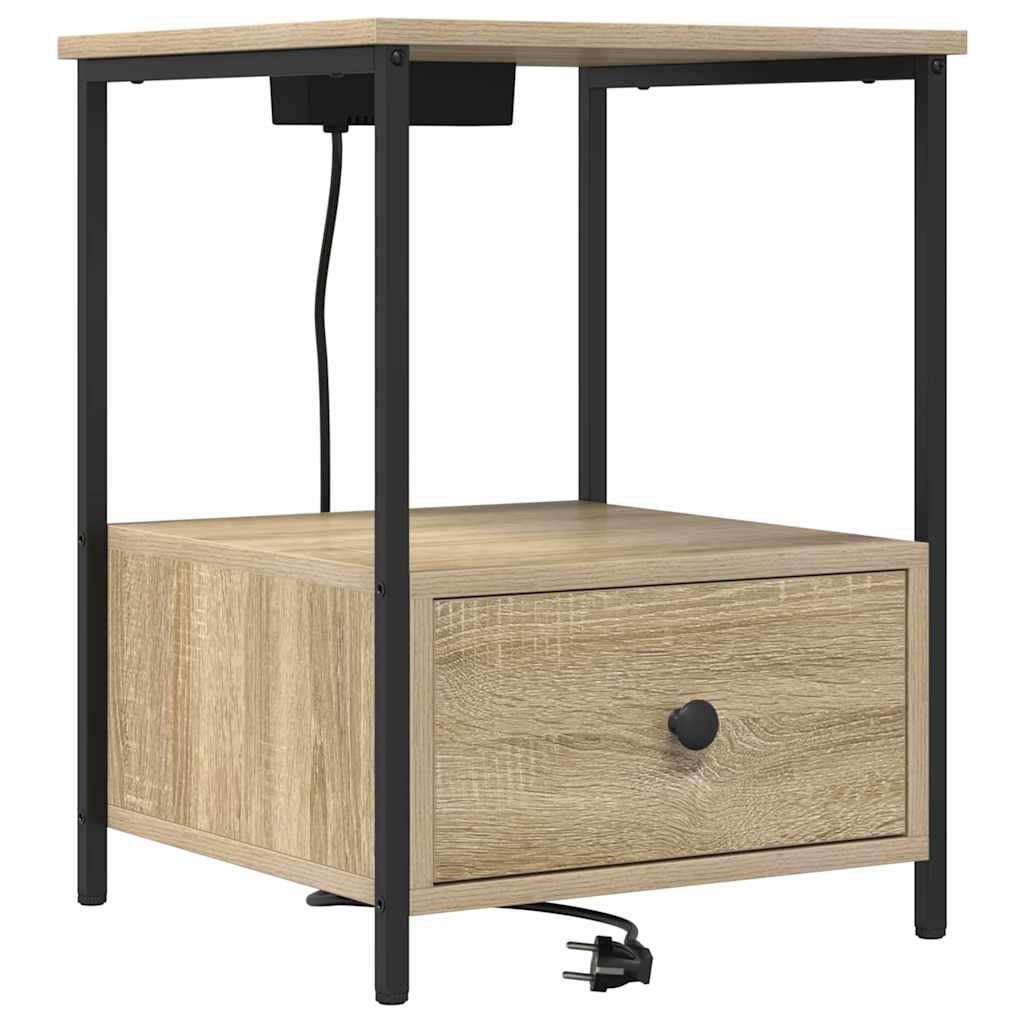 Noćni ormar s ladicama 2 pcs Sonoma hrast 42 x 41 x 56 cm