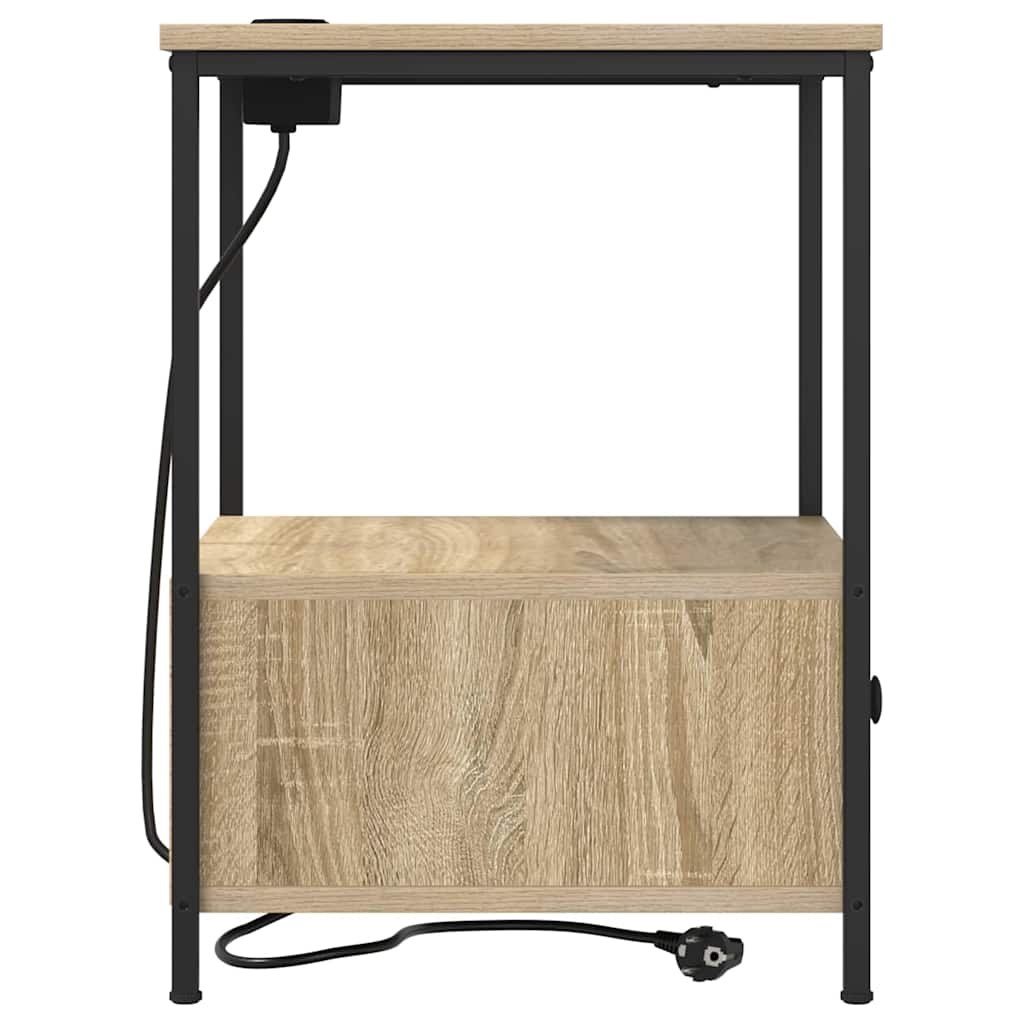 Noćni ormar s ladicama 2 pcs Sonoma hrast 42 x 41 x 56 cm