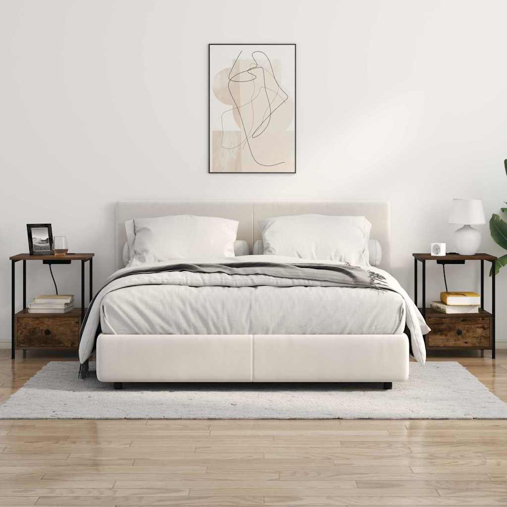 Noćni ormar Dimljeni hrast 42 x 41 x 56 cm Konstruirano drvo