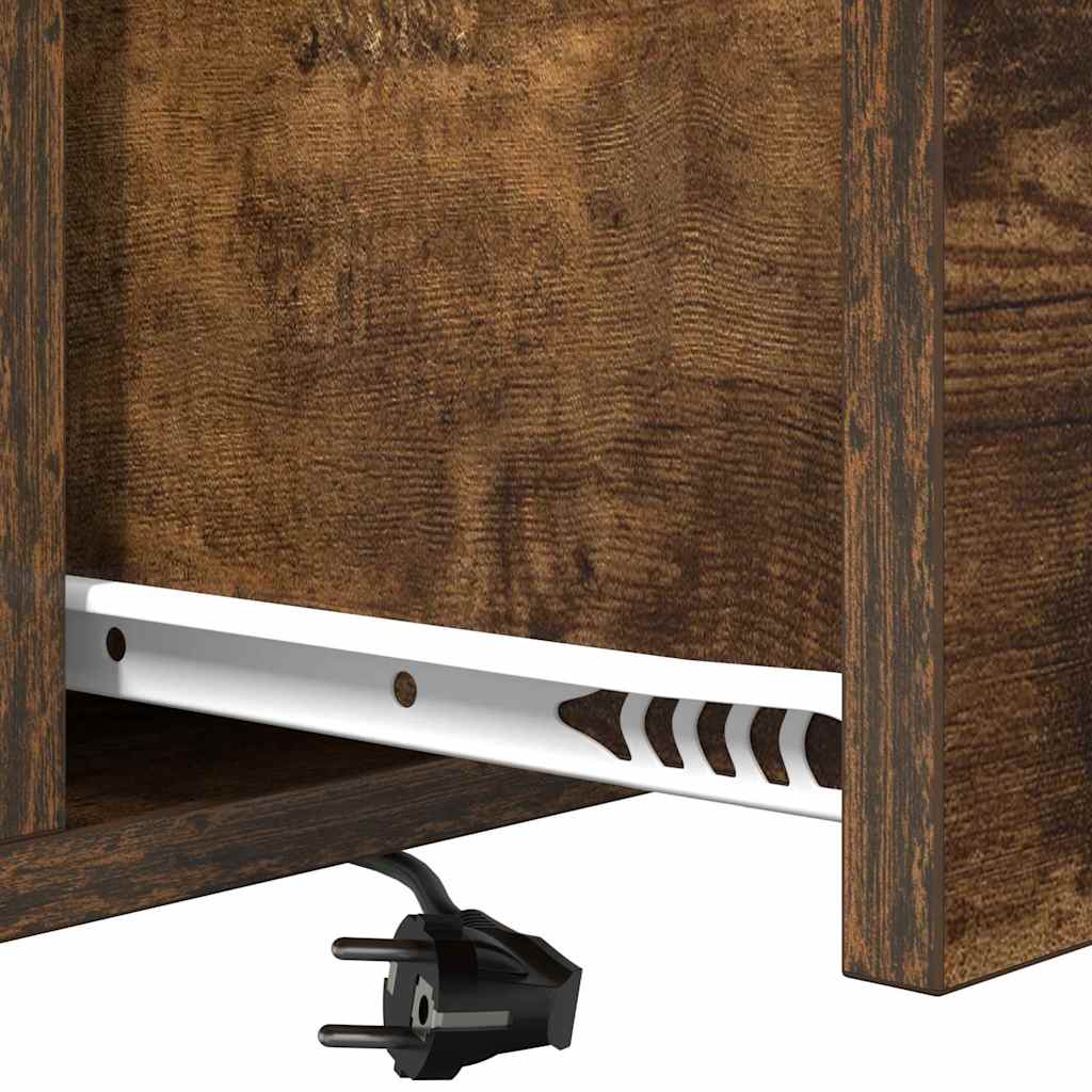 Noćni ormar s ladicama 2 pcs Dimljeni hrast 42 x 41 x 56 cm