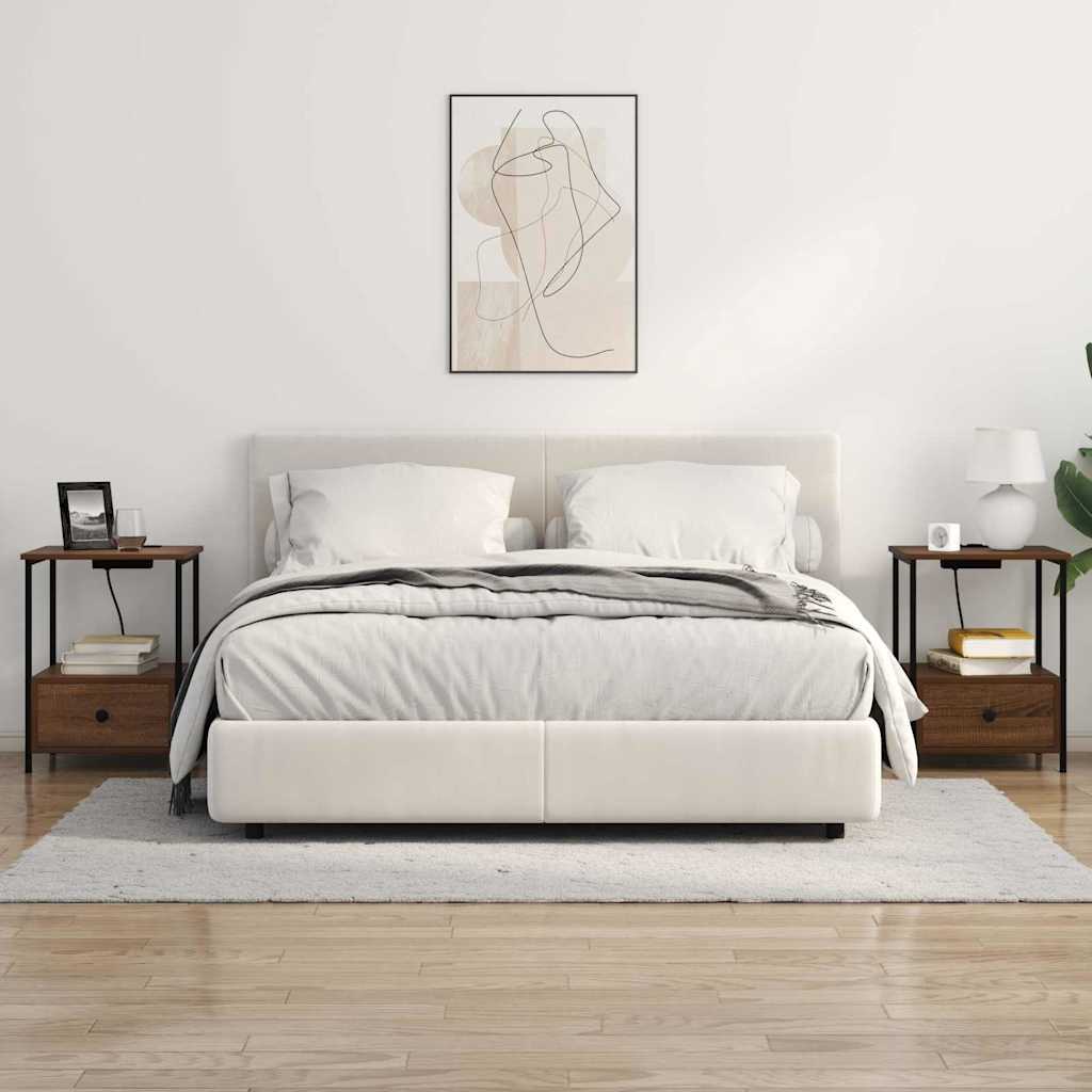 Noćni ormar Smeđi hrast 42 x 41 x 56 cm Konstruirano drvo