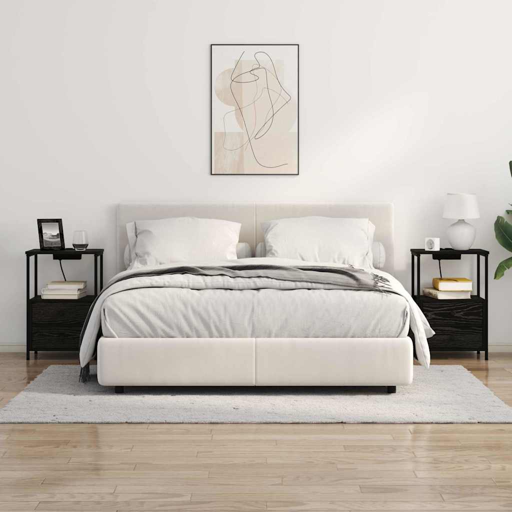 Noćni ormar Crni hrast 40 x 31 x 60 cm Konstruirano drvo