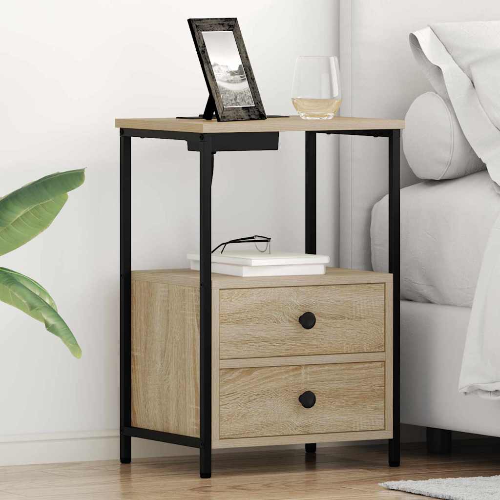 Noćni ormar s ladicama 2 pcs Sonoma hrast 40 x 31 x 60 cm