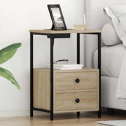 Noćni ormar s ladicama 2 pcs Sonoma hrast 40 x 31 x 60 cm