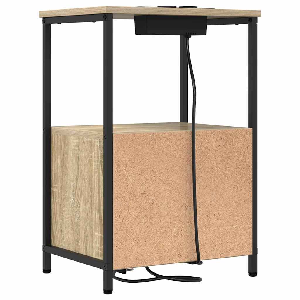 Noćni ormar s ladicama 2 pcs Sonoma hrast 40 x 31 x 60 cm