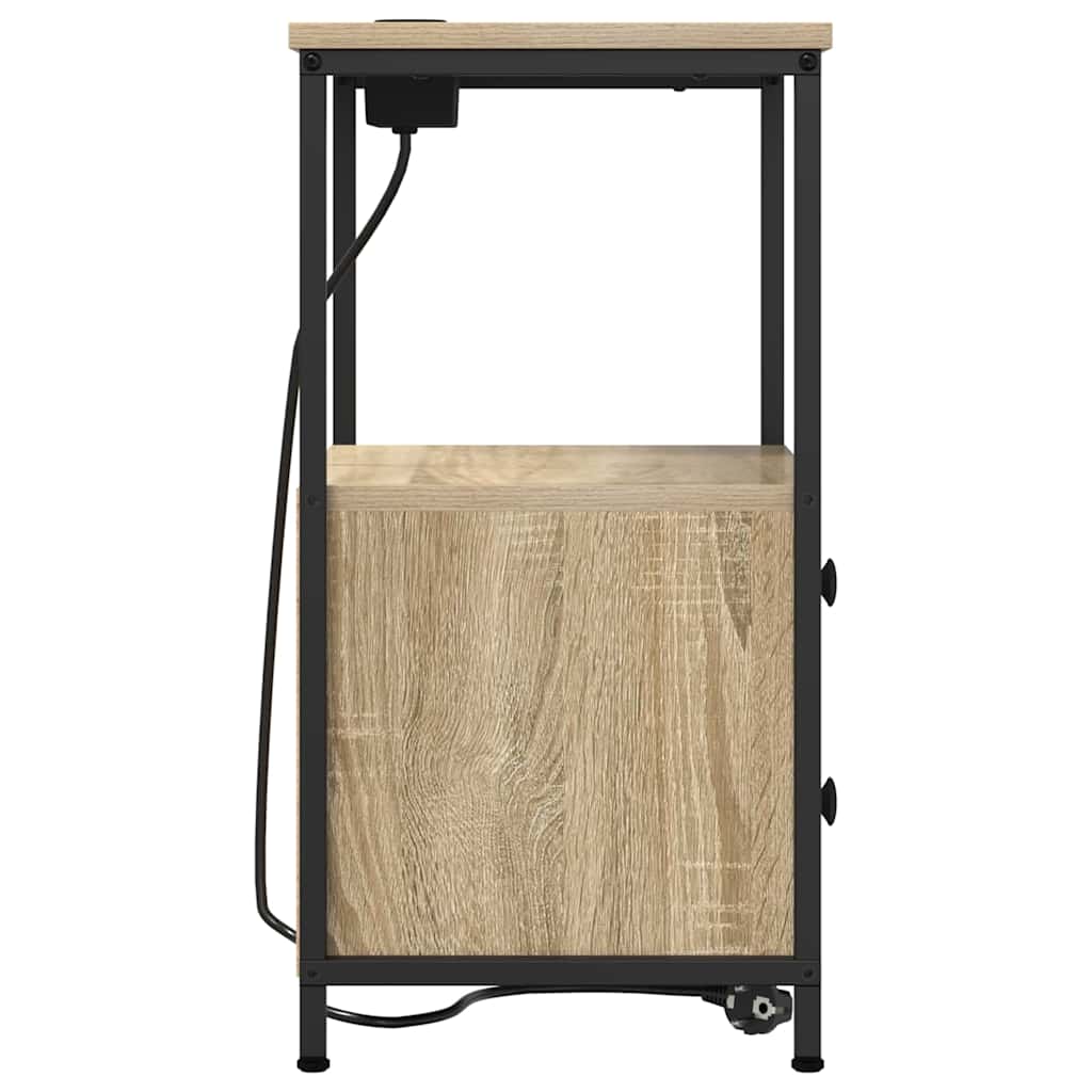 Noćni ormar s ladicama 2 pcs Sonoma hrast 40 x 31 x 60 cm