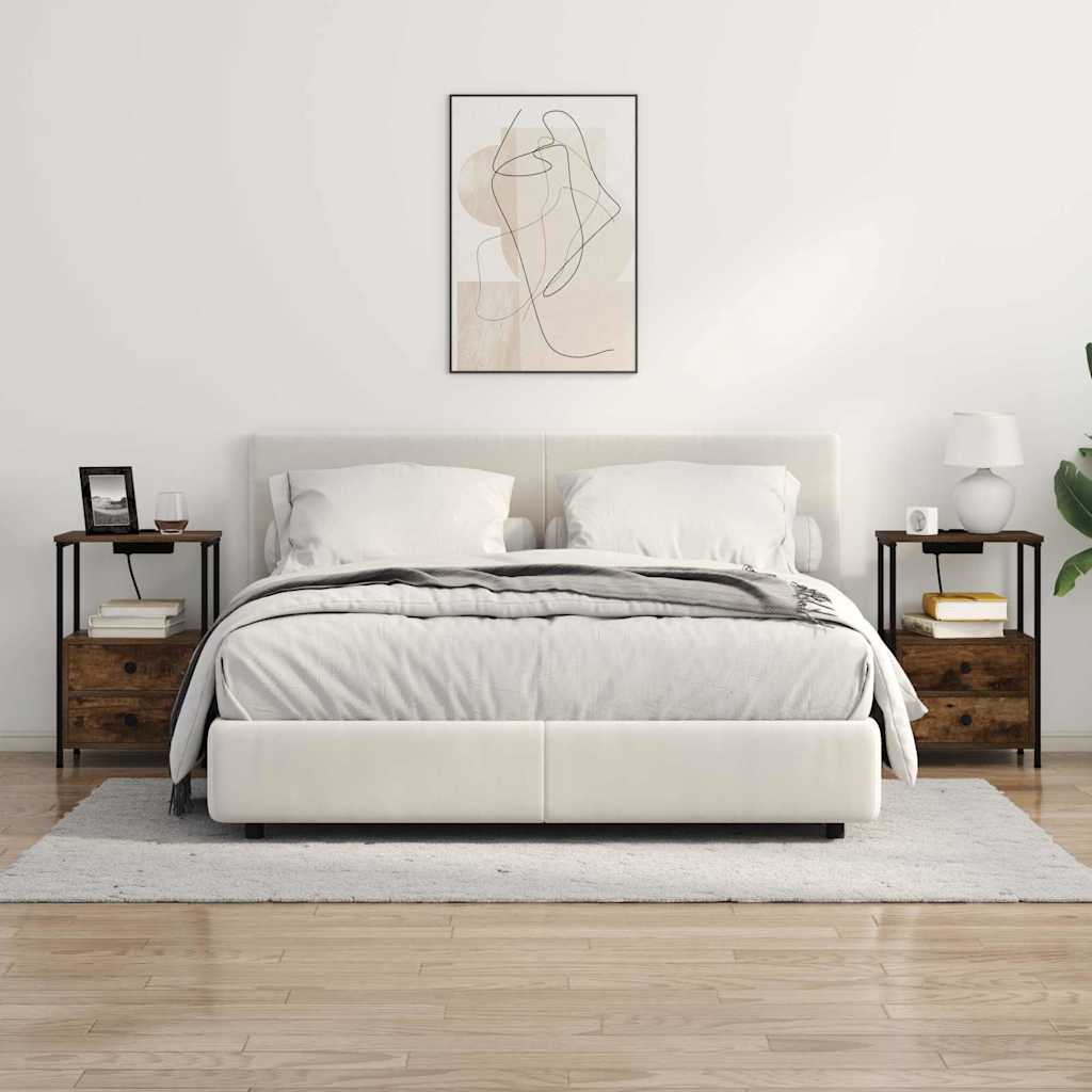 Noćni ormar Dimljeni hrast 40 x 31 x 60 cm Konstruirano drvo