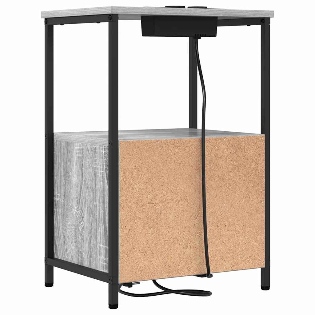 Noćni ormar Siva Sonoma 40 x 31 x 60 cm Konstruirano drvo
