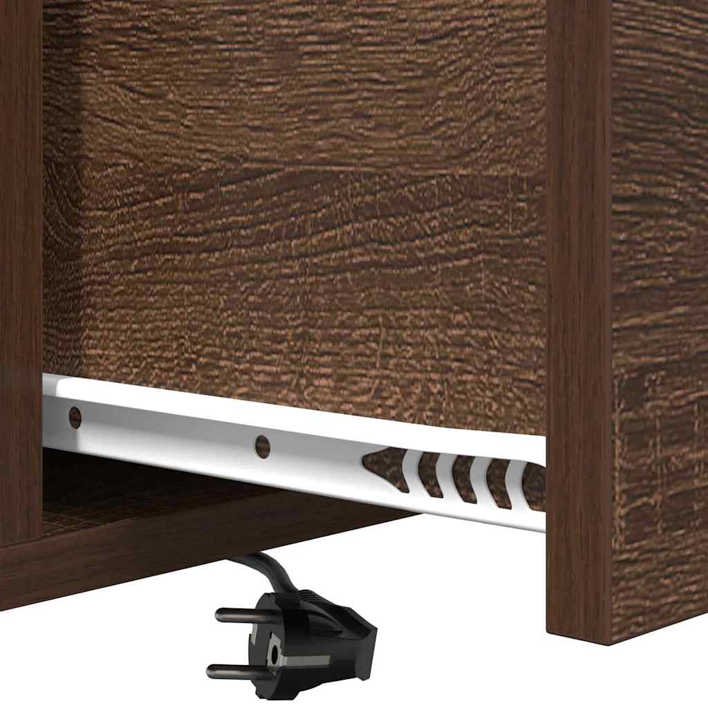Noćni ormar 2 pcs Smeđi hrast 40 x 31 x 60 cm Konstruirano drvo