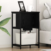 Noćni ormar Crni hrast 38 x 31 x 61 cm Konstruirano drvo