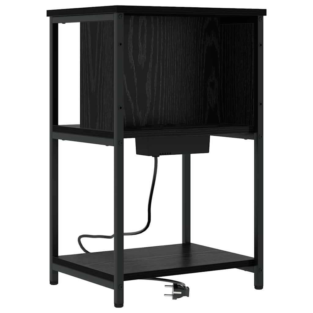 Noćni ormar Crni hrast 38 x 31 x 61 cm Konstruirano drvo