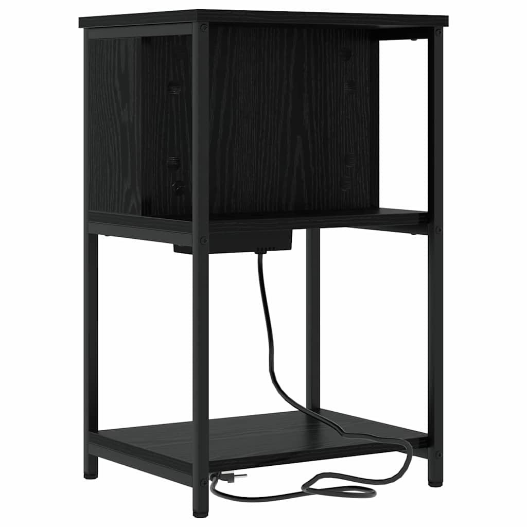 Noćni ormar Crni hrast 38 x 31 x 61 cm Konstruirano drvo