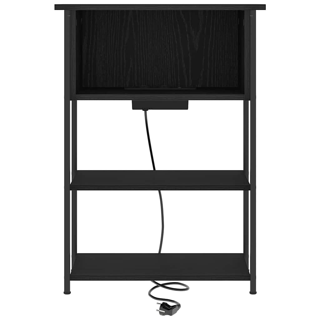 Noćni ormar Crni hrast 38 x 31 x 61 cm Konstruirano drvo