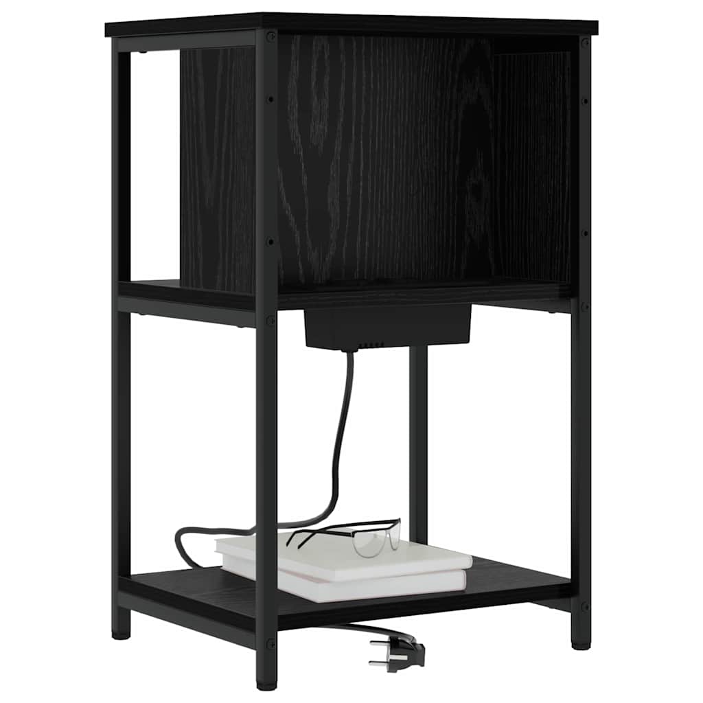 Noćni ormar Crni hrast 38 x 31 x 61 cm Konstruirano drvo