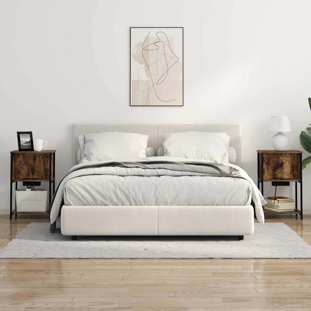 Noćni ormar Dimljeni hrast 38 x 31 x 61 cm Konstruirano drvo