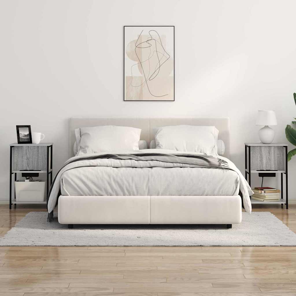 Noćni ormar Siva Sonoma 38 x 31 x 61 cm Konstruirano drvo